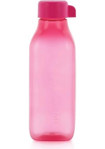 Pembe 500 ml Kare Şişe, Şık ve Kullanışlı Eko Dostu Tasarım