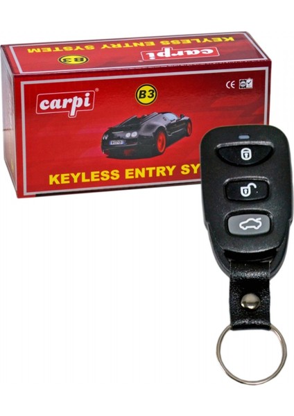 Açma Kapama 12V Kemerli Siyah Kumandalı 3 Tuşlu Sinyal Çıkışlı BR4602610
