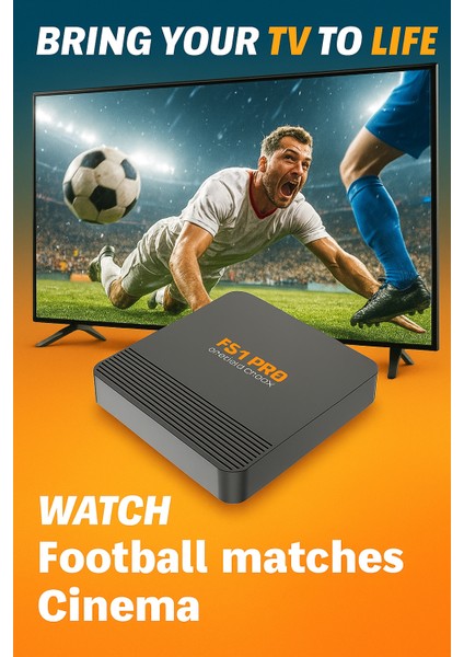 4K Android TV Box 3. Nesil & Hedıye IpTV Çanaksız TV Izleme - Media Player & Akıllı TV Kutusu Internet TV