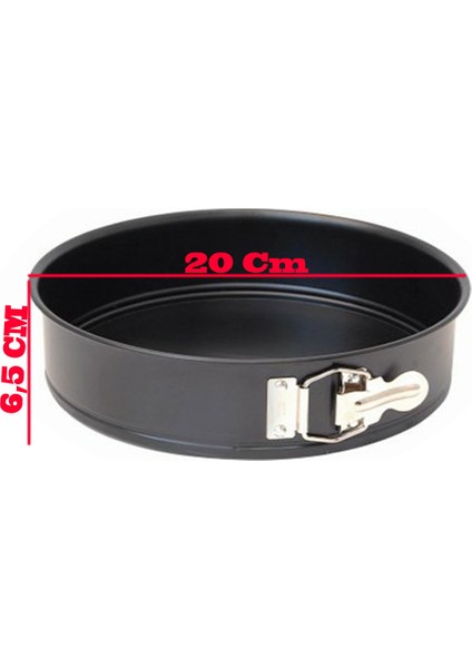 Patisse Yuvarlak Kelepçeli Altı Çıkan Pasta Kek Kalıbı 6.5X20 cm fiyatları