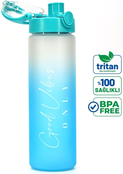 Geniş Ağızlı Tritan Su Şişesi, 630ML, Gradient Tasarım, Sıvı Taşıma, Bpa Içermez modelleri