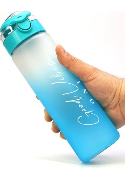 Geniş Ağızlı Tritan Su Şişesi, 630ML, Gradient Tasarım, Sıvı Taşıma, Bpa Içermez