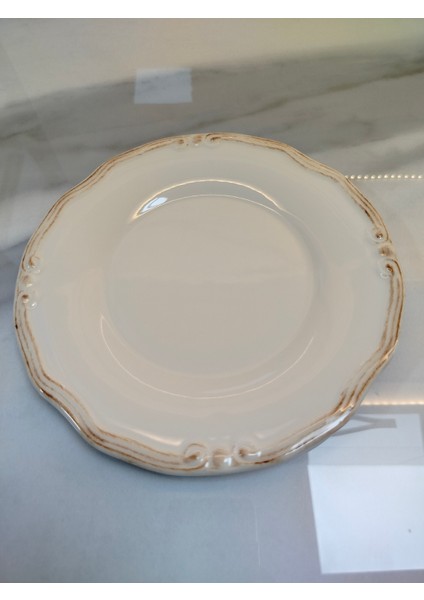 Ekru Pasta Tabağı 20CM