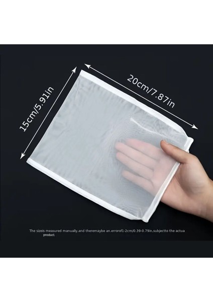 Home Ultra Ince Torba Süzgeç, Ekstra Küçük Boy, Süt, Meyve, Kahve Süzgeci, 15X20CM, 1 Adet modelleri