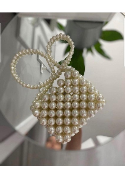 El Örmesi - İnci Parıltısıyla Mini El Çantası- Günlük ,Özel Gün (Nikah,Düğün) fiyatları