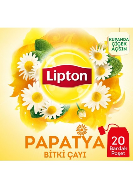 Papatya Bitki Süzen Bardak Poşet Çayı 20LI x 6 Adet fiyatları
