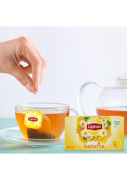 Papatya Bitki Süzen Bardak Poşet Çayı 20LI x 12 Adet