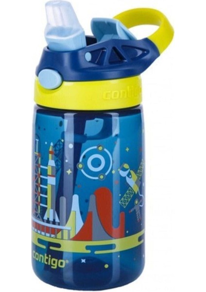 Renkli Uzay Temalı 420 ml Çok Amaçlı Su Şişesi modelleri