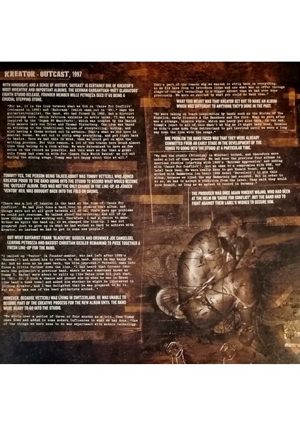 Kreator - Outcast - (Transparent Orange Vinyl) Plak