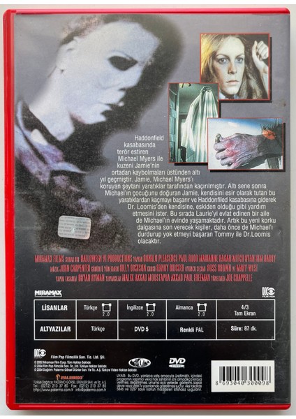 Halloween 6 DVD (Orijinal Dönem Baskı Dvd) fiyatları