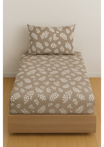 Tek Kişilik Desenli Lastikli Çarşaf Seti 120X200 cm + 1 Yastık Kılıfı 50X70