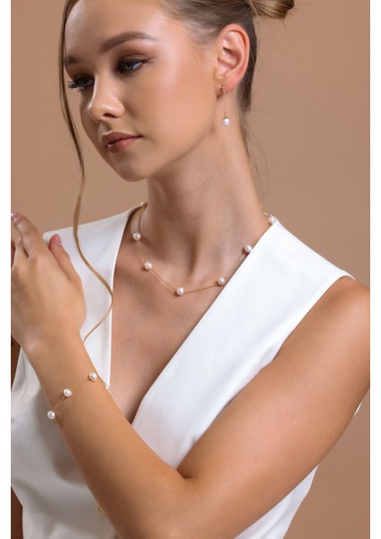 Doğal Inci Sallantılı Küpe modelleri