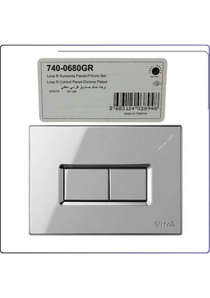 740-0680GR Kumanda Paneli Parlak Krom indirimleri