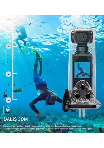 4K Ultra Hd Eylem Kamerası 270 Derece Dönebilir Vlog Spor Wifi Mini Su Geçirmez Kılıflı Kamera