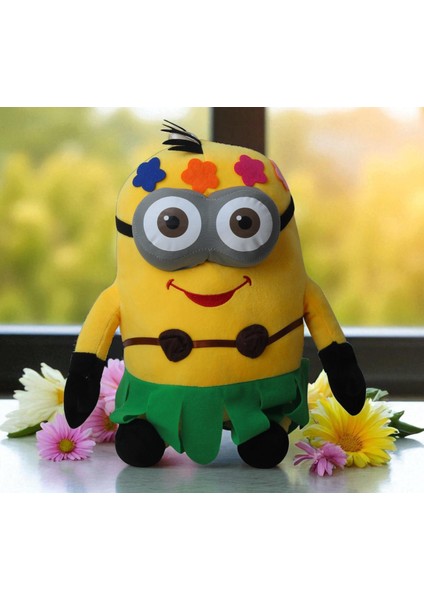 Despicable Me Minions Çılgın Hırsızlar Tatilde Karakter Figür Peluş Oyuncak Uyku Oyun Arkadaşı 35 cm