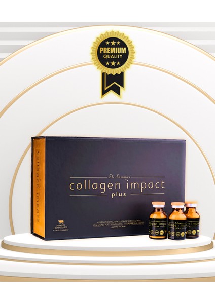 Kolajen 10.000 mg Tip 1-3 %100 Saf Patentli Hidrolize Sığır Kolajeni, 150mg Hyaluronik Asit, 500 mg Vitamin C, 200 mg Glutatyon, 25mg Resveratrol, 100 mg Elastin, Collagen Diyet Takviyesi