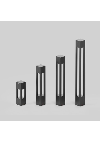 Mavora 60 cm Yürüyüş Yolu Bahçe Aydınlatması | Modern Bollard Aydınlatma | Antrasit indirimleri