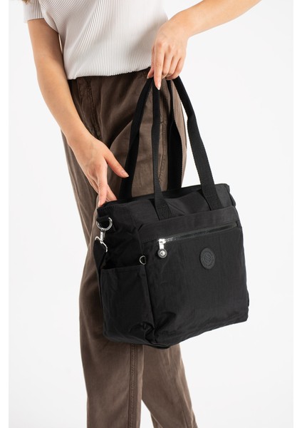 Kadın Büyük Boy Bölmeli Suya Dayanıklı Paraşüt Kumaş Çapraz ve Omuz Askılı Çanta indirimleri