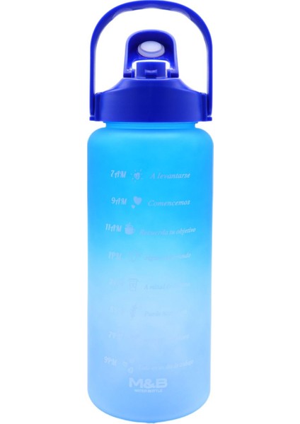 Mavi 2l Su Matarası Seti, 2 Adet 900ML Sticker ve Pipet Hediyeli fiyatları