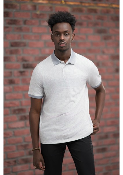 Regular Fit Likralı Çizgili Polo Yaka T-Shirt fiyatları