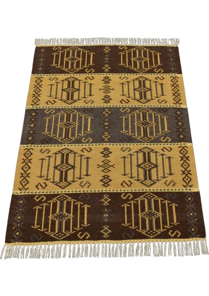 El Dokuma Modern Tarz Özel Tasarım Yün Kilimi 0148 - Yeni - Çok Renkli fiyatları