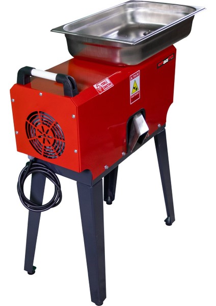 Üzüm Sıkma ve Salça Makinesi Sıkma Makinası 220V 2,2 Kw 3000 Devir 400 Kg/s