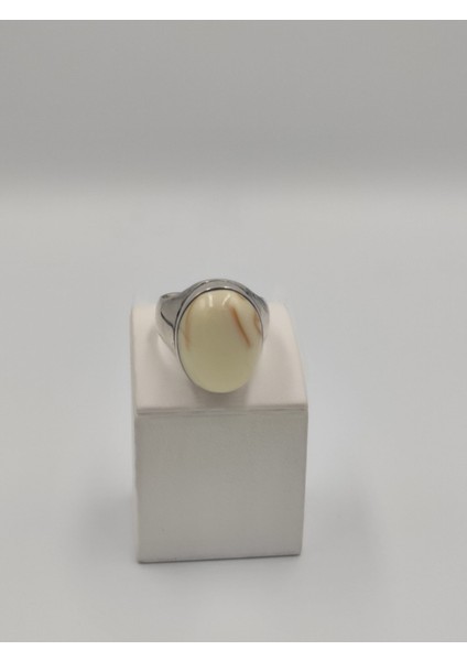 Bilardo Topu Kasa Sade 925 Ayar Gümüş Erkek 24 mm Yüzüğü modelleri