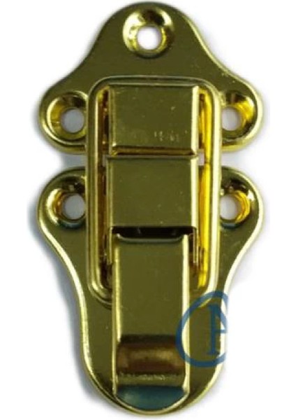 Sandık, Kutu Klipsi, Ön Kilidi - 72X40MM, Altın, 100 Adet