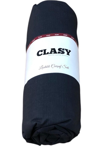 Battal Çift Kişilik %100 Pamuk Lastikli Çarşaf + 2 Adet Yastık Kılıfı 180 x 200