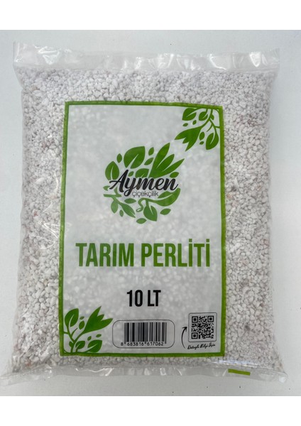 10 Litre Tarım Perliti Köklendirici Perlit - Drenaj Düzenleyici Premium Kalite - Sera Zirai Perlit