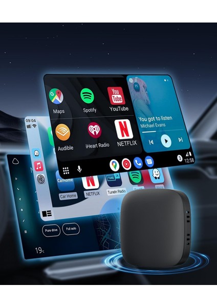 Wireless Carplay ve Android Auto Dönüştürücü | Netflix & Youtube Destekli 3 In 1 Aı Box Lite | Tf Kart & USB Girişli | Carplay Dongle Adaptör fiyatları