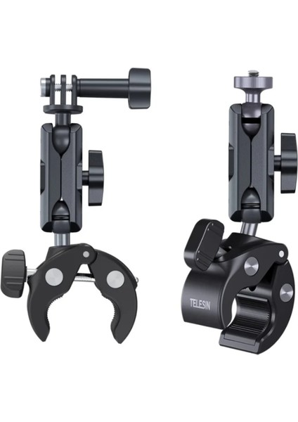 Telesin Universal Tube Clamp Gidon Telefon ve Aksiyon Kamera Tutucu
