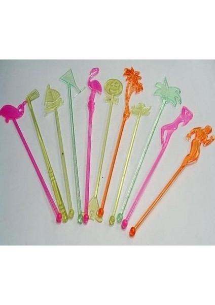 Kokteyl Karıstırıcı Uzun (20 Cm) Pk : 50 Lı (Paketler Tek Renktir)