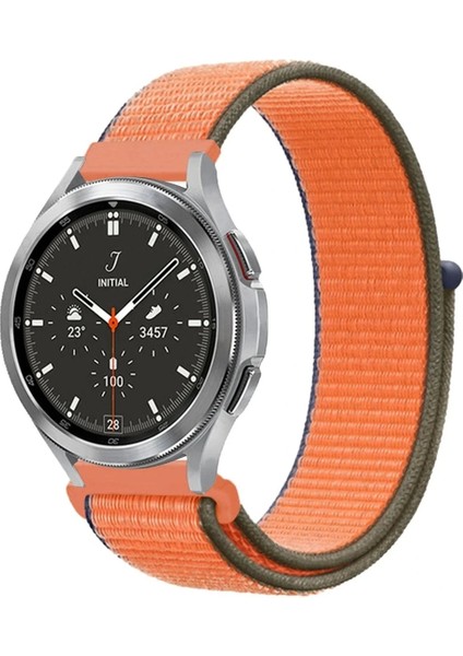 Watch 22MM Hasırlı Cırtcırtlı Kordon - Turuncu
