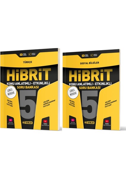 2025 5. Sınıf Türkçe + Sosyal Bilgiler Hibrit - Konu Seti 2 Kitap