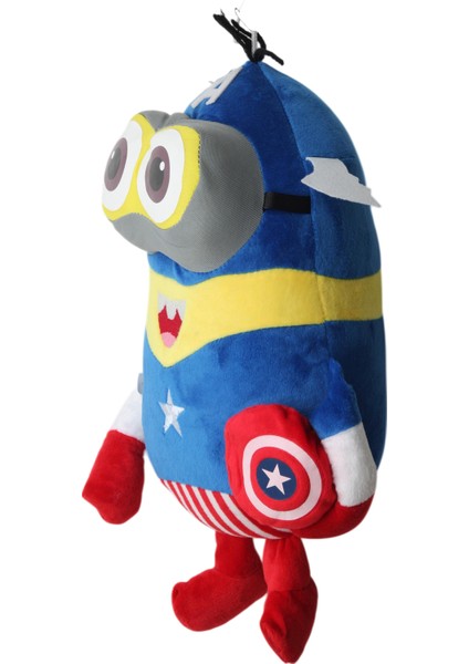 Despicable Me Minions Çılgın Hırsızlar C. America Versiyon Peluş Oyuncak Uyku & Oyun Arkadaşı 30 Cm. modelleri