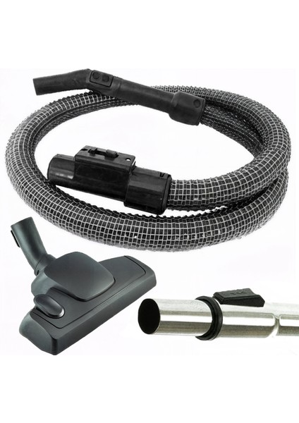 Arçelik S 4212 Uyumlu Sphere Kanguru Elektrikli Süpürge Boru Çelik Hortum Emici Seti
