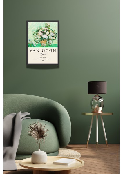 Van Gogh ''roses'' | Çerçeveli Mdf Tablo | fiyatları