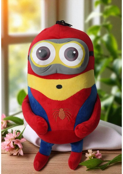 Despicable Me Minions Çılgın Hırsızlar Spiderman Versiyon Peluş Oyuncak Uyku & Oyun Arkadaşı 30 Cm.