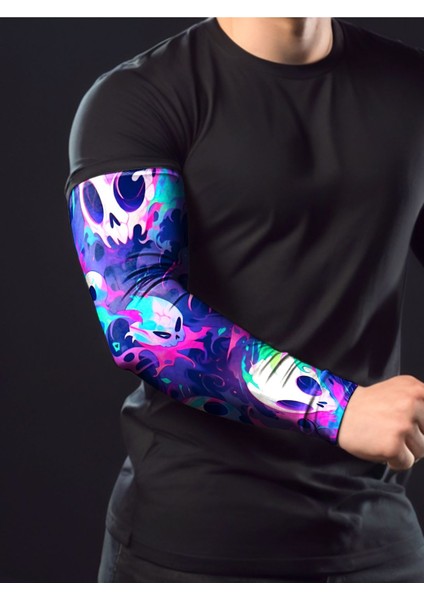 Beyaz Sporcu Kolluk, Rahat ve Şık Gamer Sleeve 1 Adet
