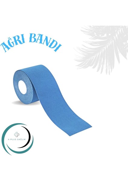 Yüksek Kalite Kinezyo Bant Seti, Bel, Diz, Omuz, Boyun, Sırt ve Bacak Için Mavi