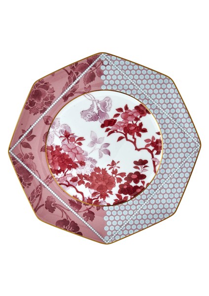Regency Damask Pembe Tekli Ekmek Tabağı 17CM