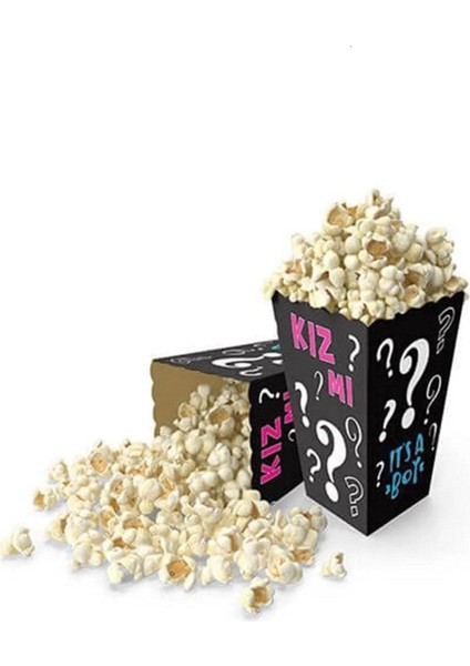 8'li Çok Renkli Mısır Kutusu, Belirleme Partisi, Kız Veya Erkek Için Eğlenceli Seçenek