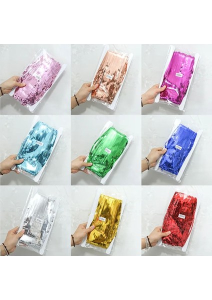 Metalize Makaron Kapı ve Duvar Fon Arka Perde 1X2M, Kahverengi modelleri