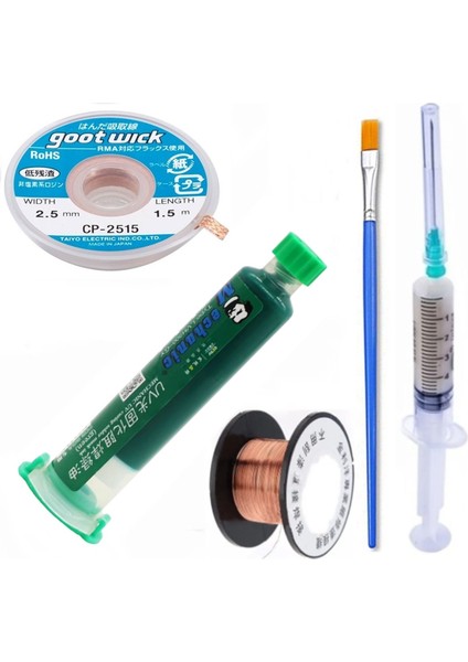 Bst Uv Jel Yol Kaplama Maskesi ve Yardımcı Beşli Elektronik Kart Tamir Malzemeleri 2,5mm