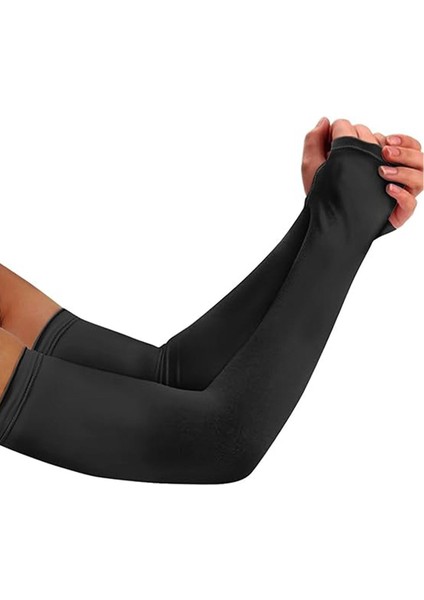 Nefes Alabilir, Çok Amaçlı Siyah Spor Kolluk, Bisiklet, Koşu ve Sürüş Için Ideal