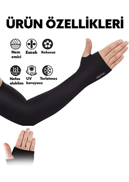 Nefes Alabilir, Çok Amaçlı Siyah Spor Kolluk, Bisiklet, Koşu ve Sürüş Için Ideal indirimleri
