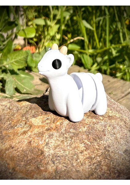 Oyuncak Keçi- Dağların Cesur ve Neşeli Kaşifi !🏔️🐐 3D Hareketli Organik Model - Orta Boy