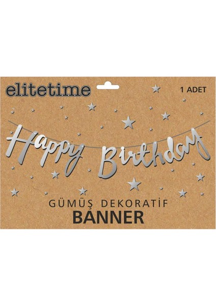 Çok Renkli Metalize Gümüş Flama, 98X19,5 Cm, 1 Adet modelleri