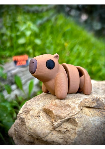Kapibara Oyuncak -Tropikal Nehirlerinin Gızemli Dostu.🦫🐹 3D Hareketli Organik Model - Orta Boy fiyatları